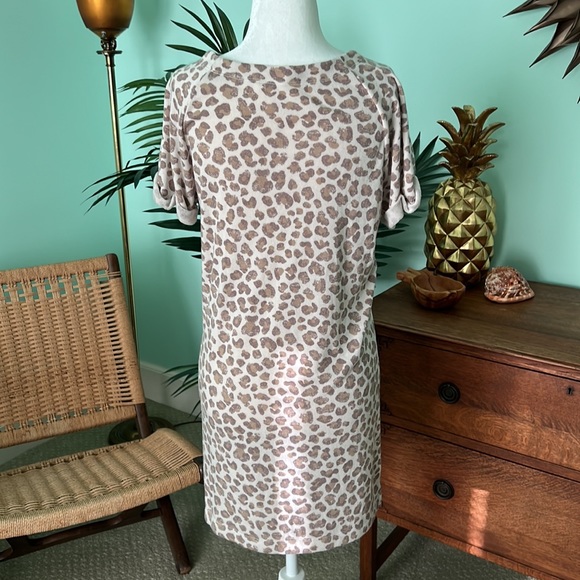 Caslon Animal Print Tee Midi Shirt Dress Size XS - Picture 3 of 8